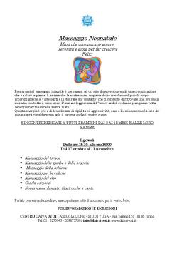 MASSAGGIO NEONATALE